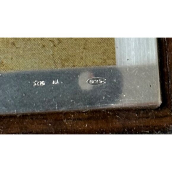 Bottega DArte Munich Marketplace Scene 925 Silver Plate Lithograph Italy Vintage - Picture 9 of 10